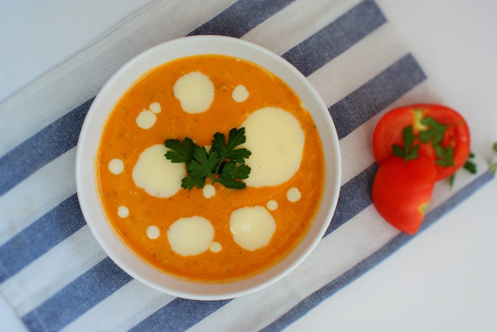Zupa krem z pomidorów i ziemniaków